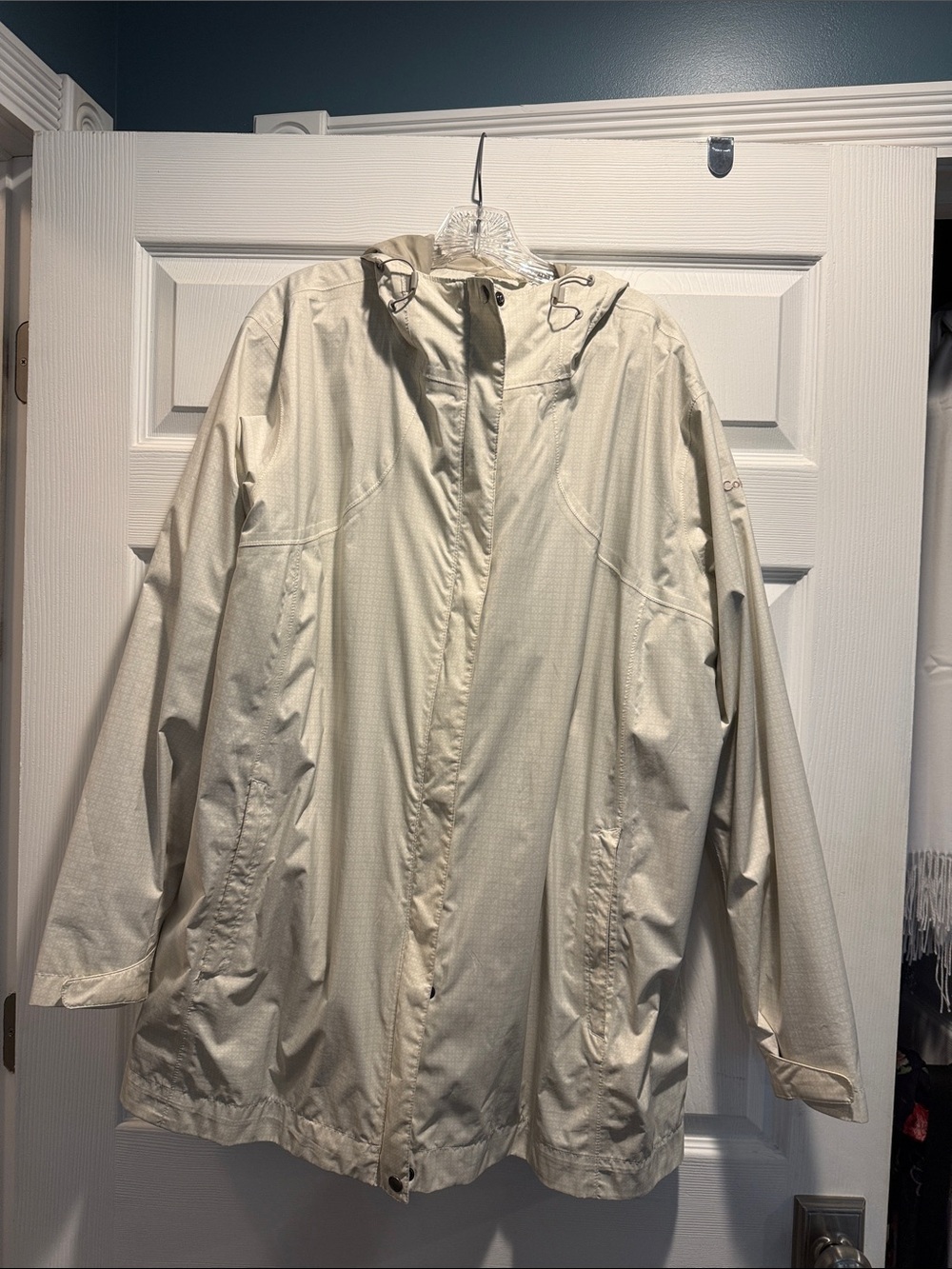 Columbia Light Beige Waterproof Jacket 3x